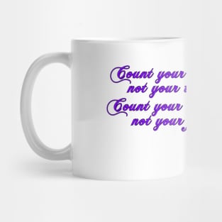 Count Your Smiles Purple Awareness Ribbon Mug